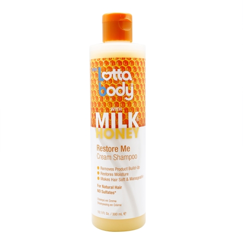 Lottabody Milk & Honey Restore Me Cream Shampoo 10oz Lottabody Milk & Honey Restore Me Cream Shampoo 10oz